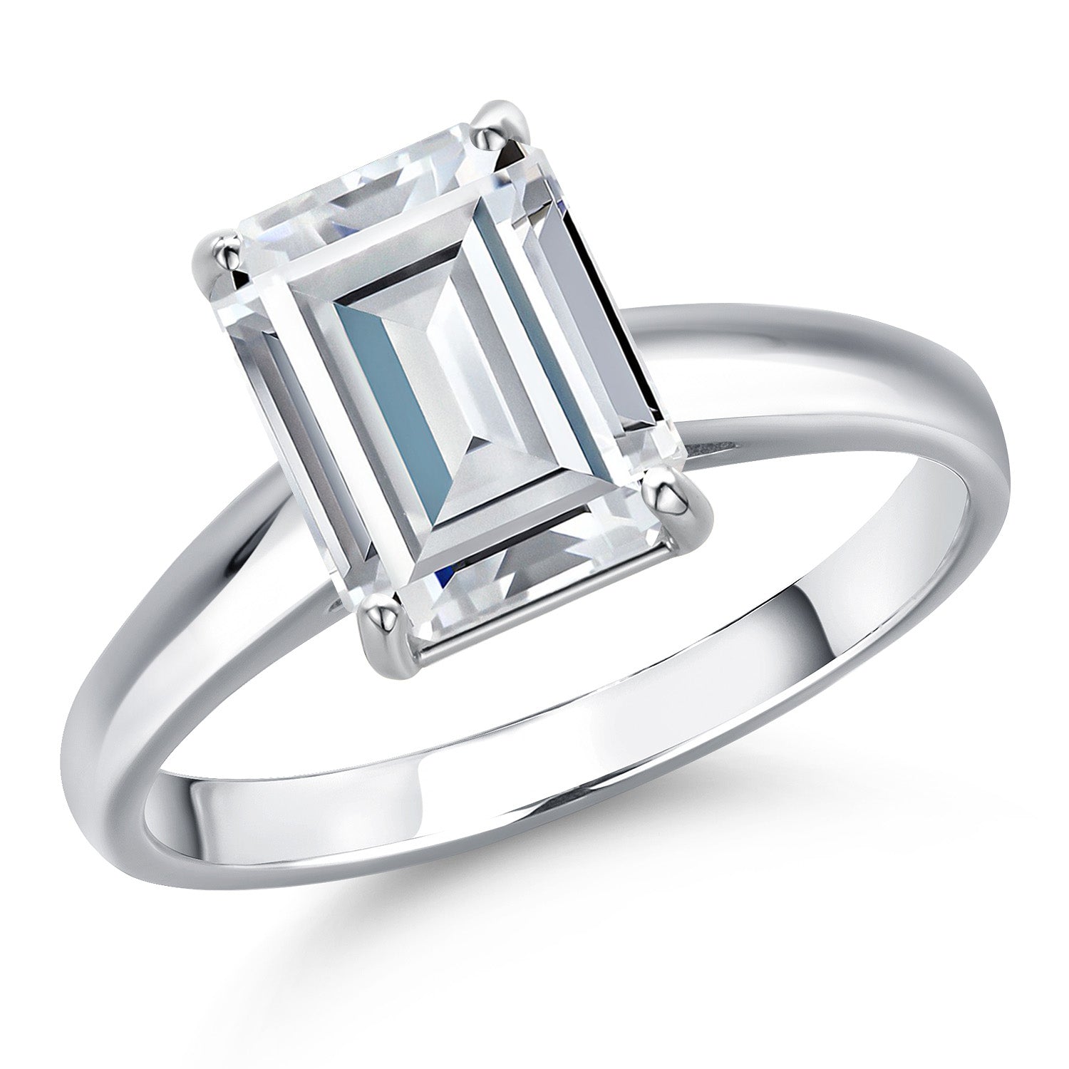 Ring in 10K White Gold