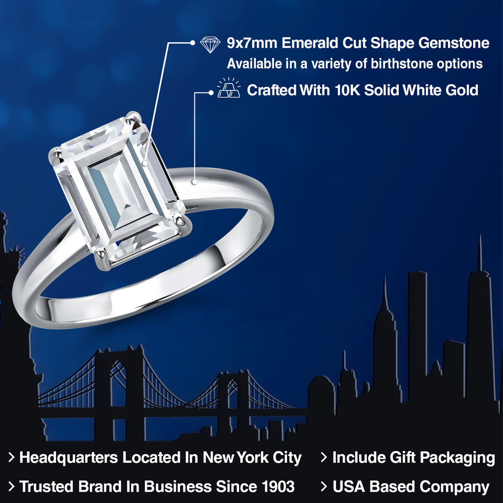 Ring in 10K White Gold