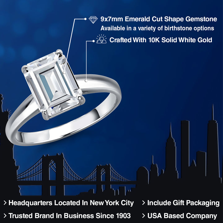 Ring in 10K White Gold