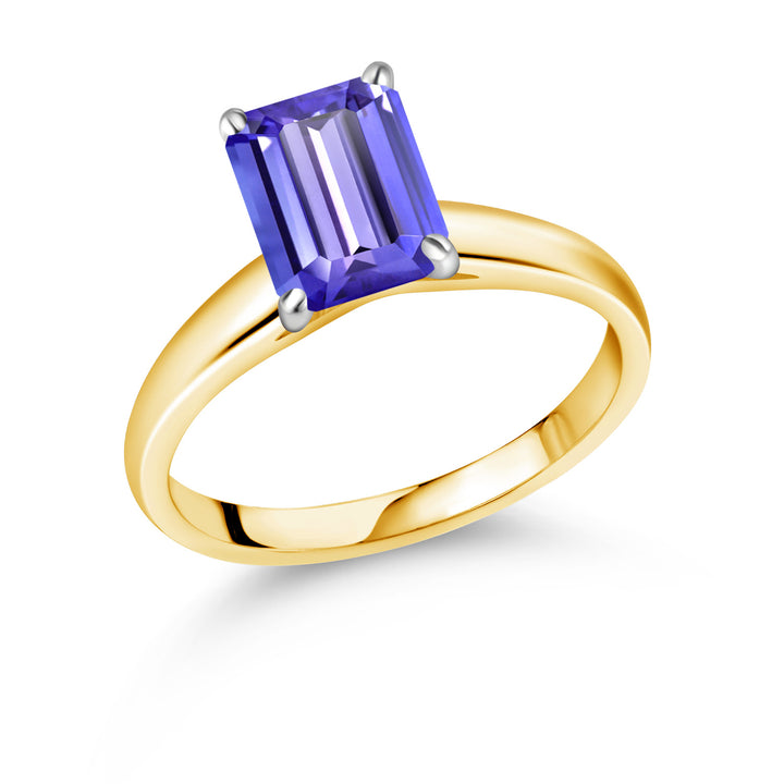 Tanzanite - December_7_Ring in 10K Two Tone Gold