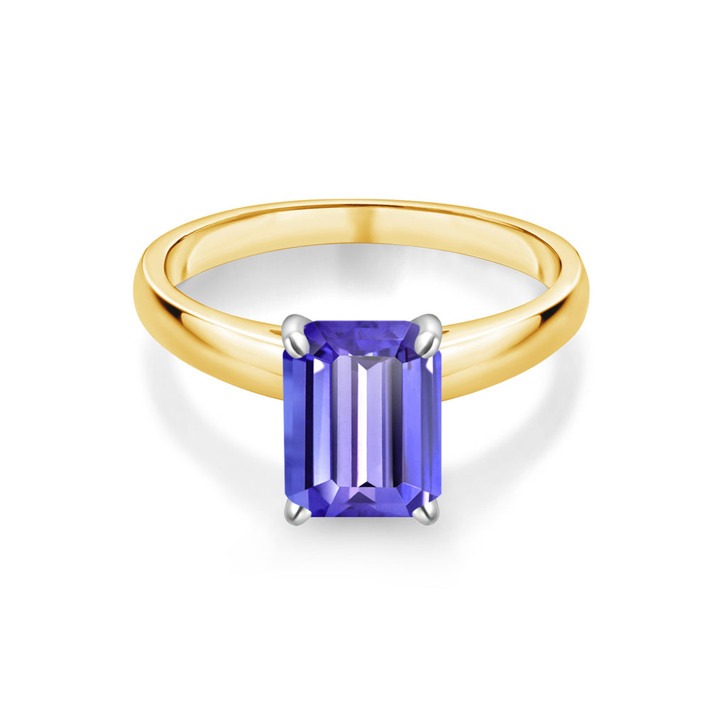 Tanzanite - December_7_Ring in 10K Two Tone Gold