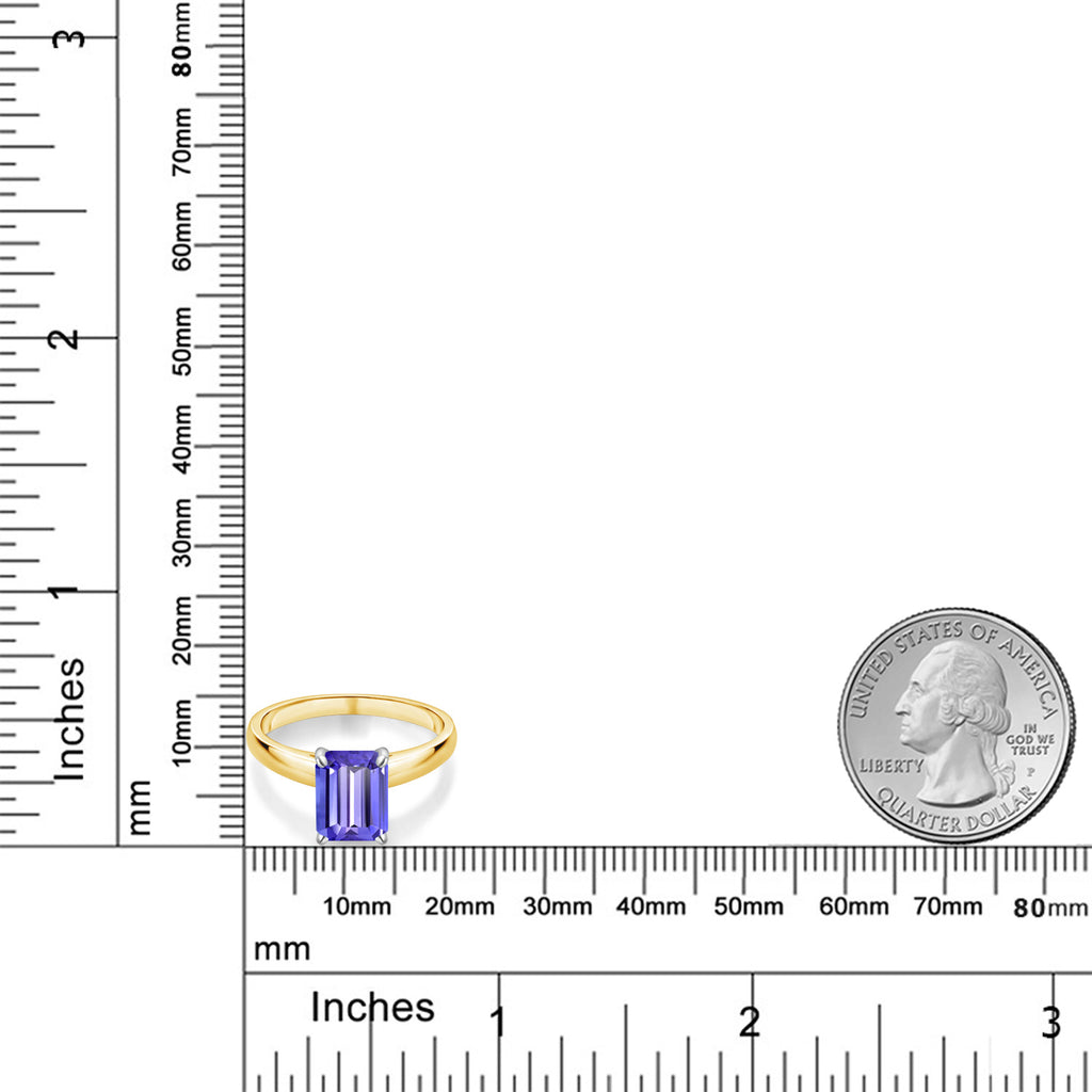 Tanzanite - December_7_Ring in 10K Two Tone Gold