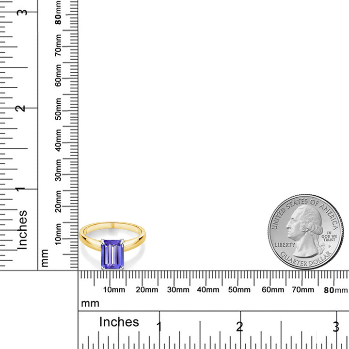 Tanzanite - December_7_Ring in 10K Two Tone Gold