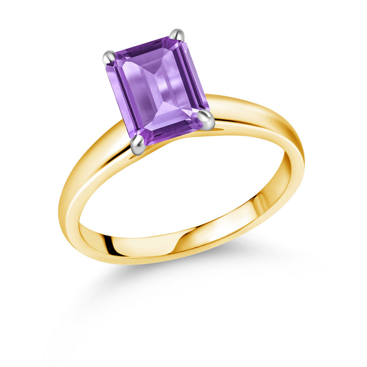 Amethyst - February_6_Ring in 10K Two Tone Gold