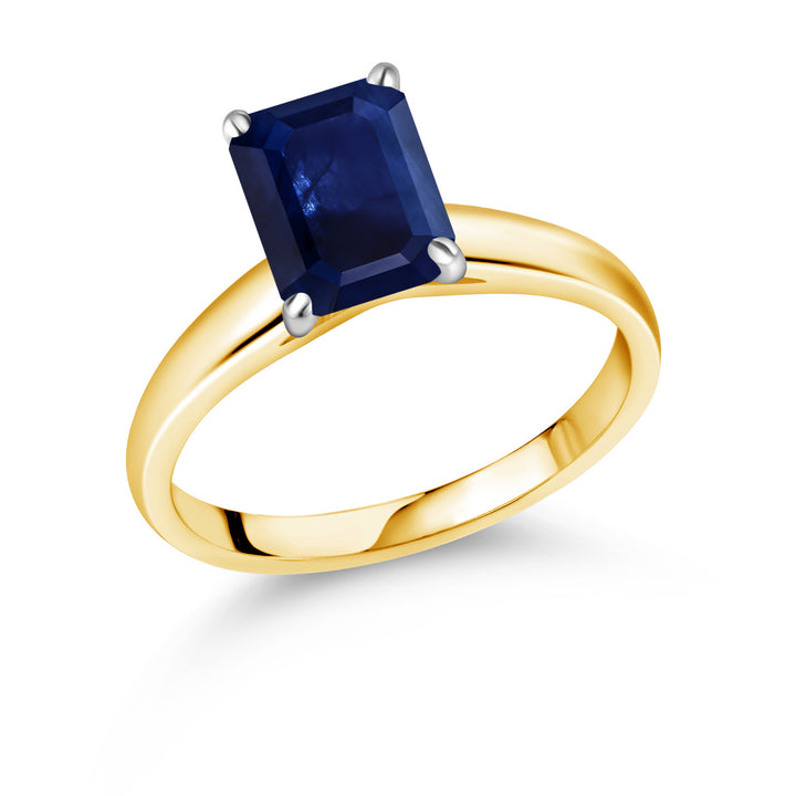 Sapphire - September_5_Ring in 10K Two Tone Gold