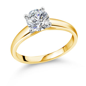 Ring in 10K Two Tone Gold