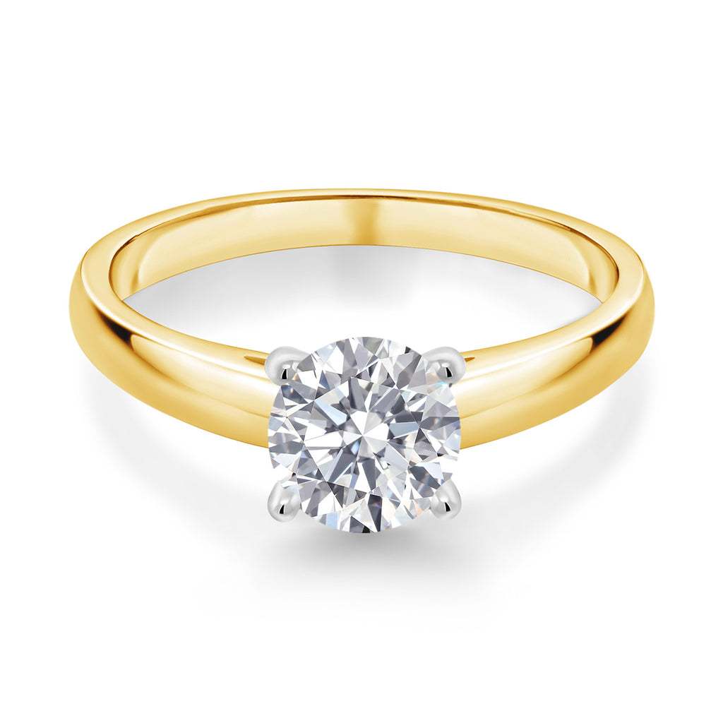 Ring in 10K Two Tone Gold