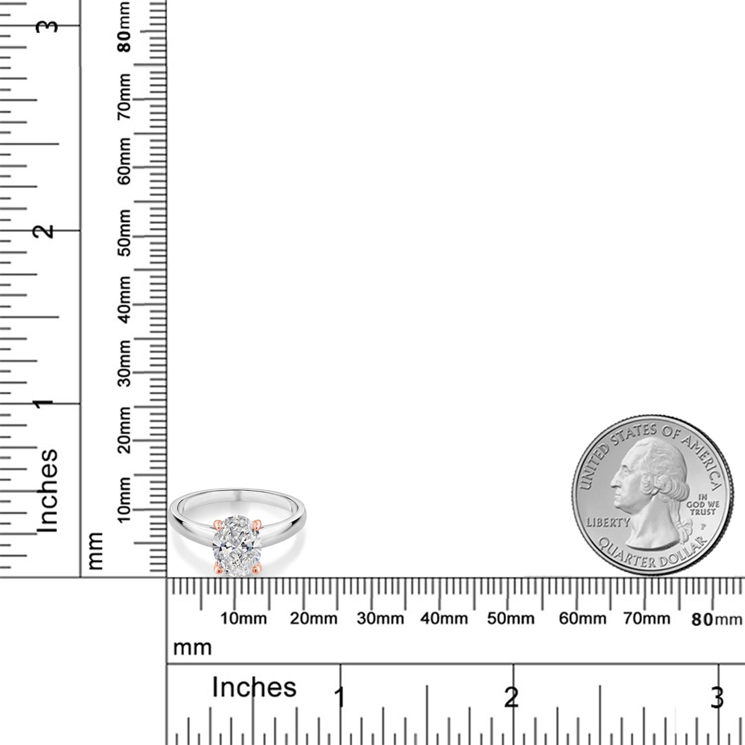 Ring in 10K Two Tone Gold