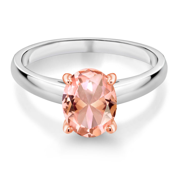 Ring in 925 Sterling Silver and 10K Rose Gold