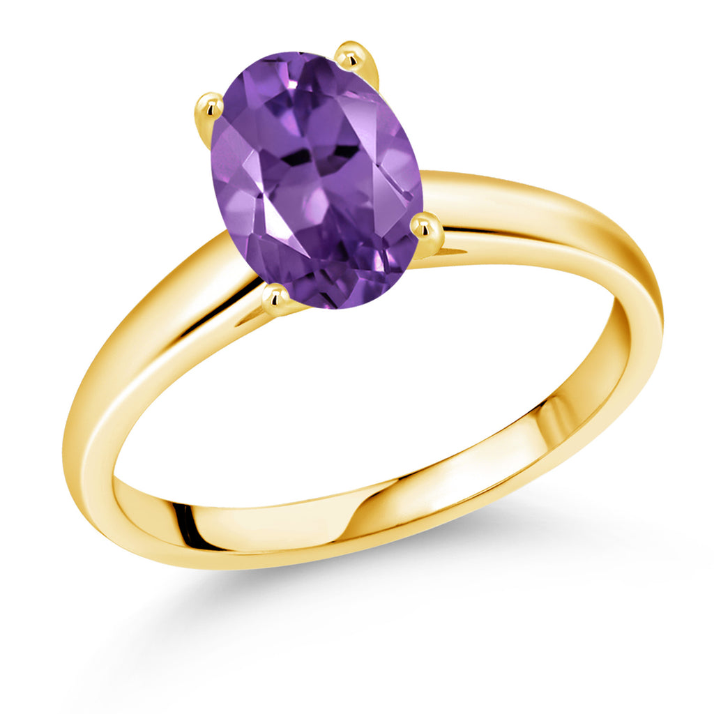 Amethyst - February_8_Ring in 10K Yellow Gold