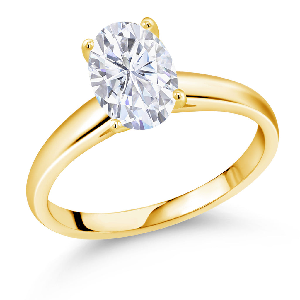 Moissanite - April_8_Ring in 10K Yellow Gold