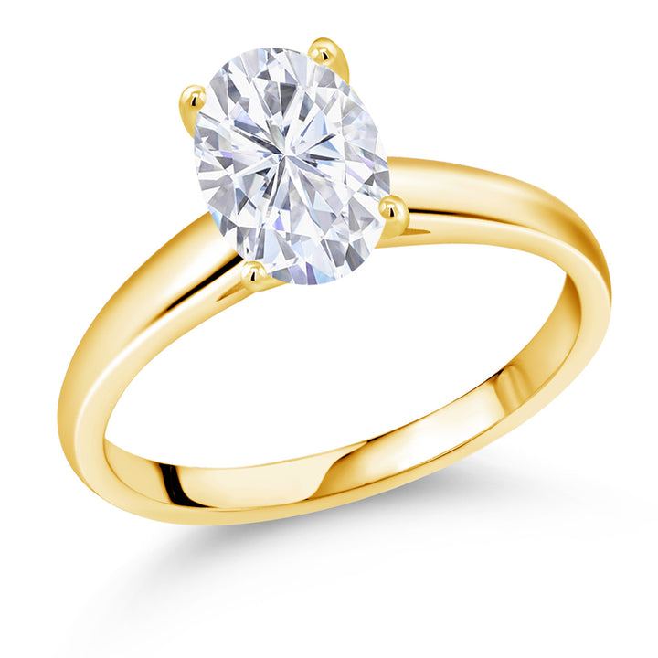 Moissanite - April_7_Ring in 10K Yellow Gold