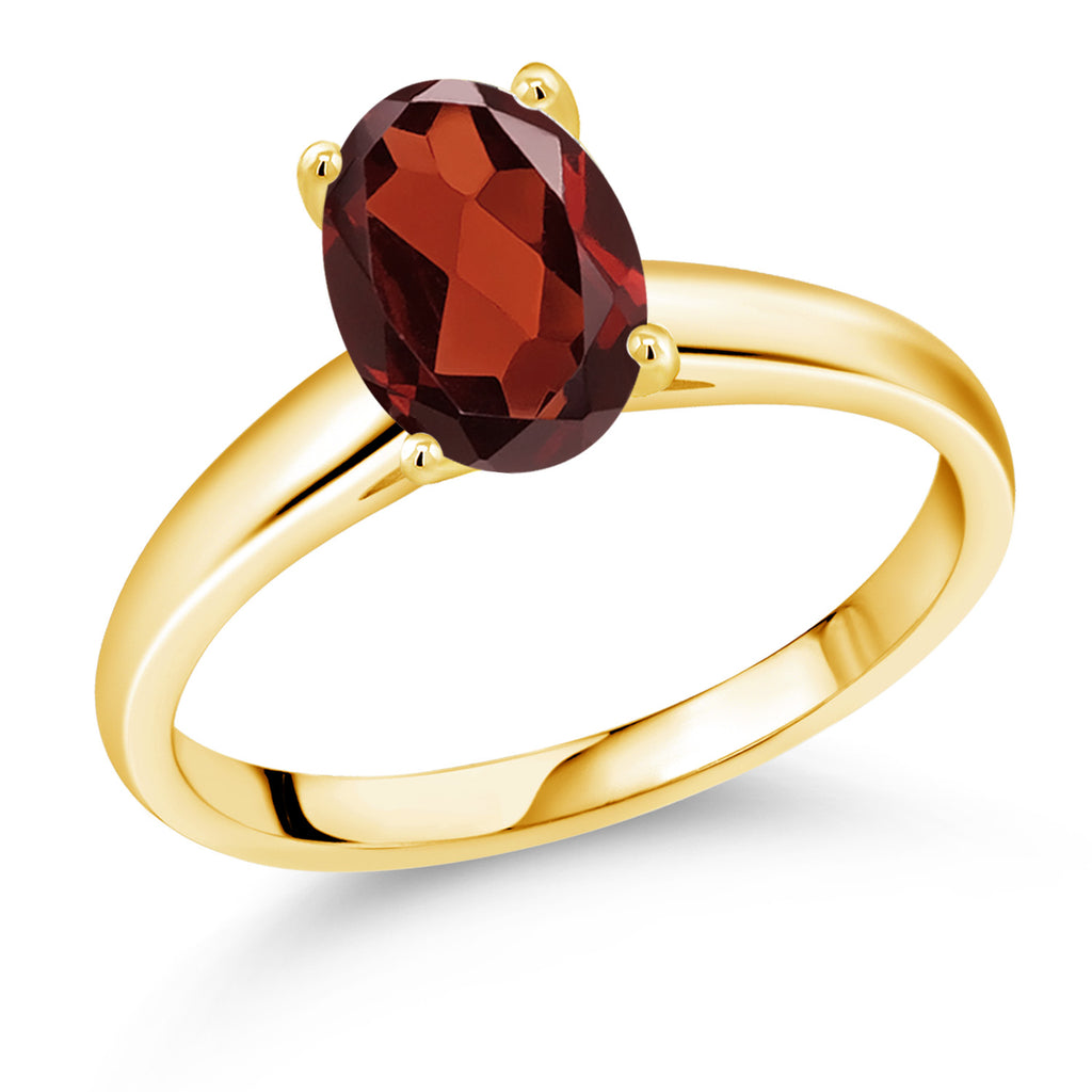Garnet - January_7_Ring in 10K Yellow Gold