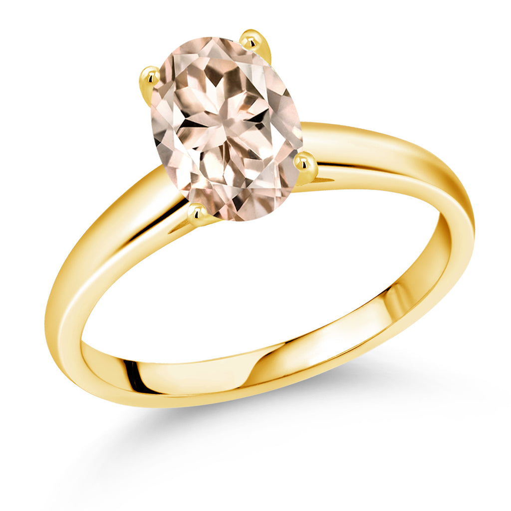 Morganite - October_8_Ring in 10K Yellow Gold
