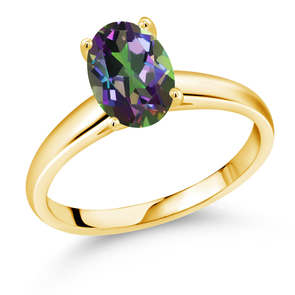 Green Mystic Topaz_7_Ring in 10K Yellow Gold