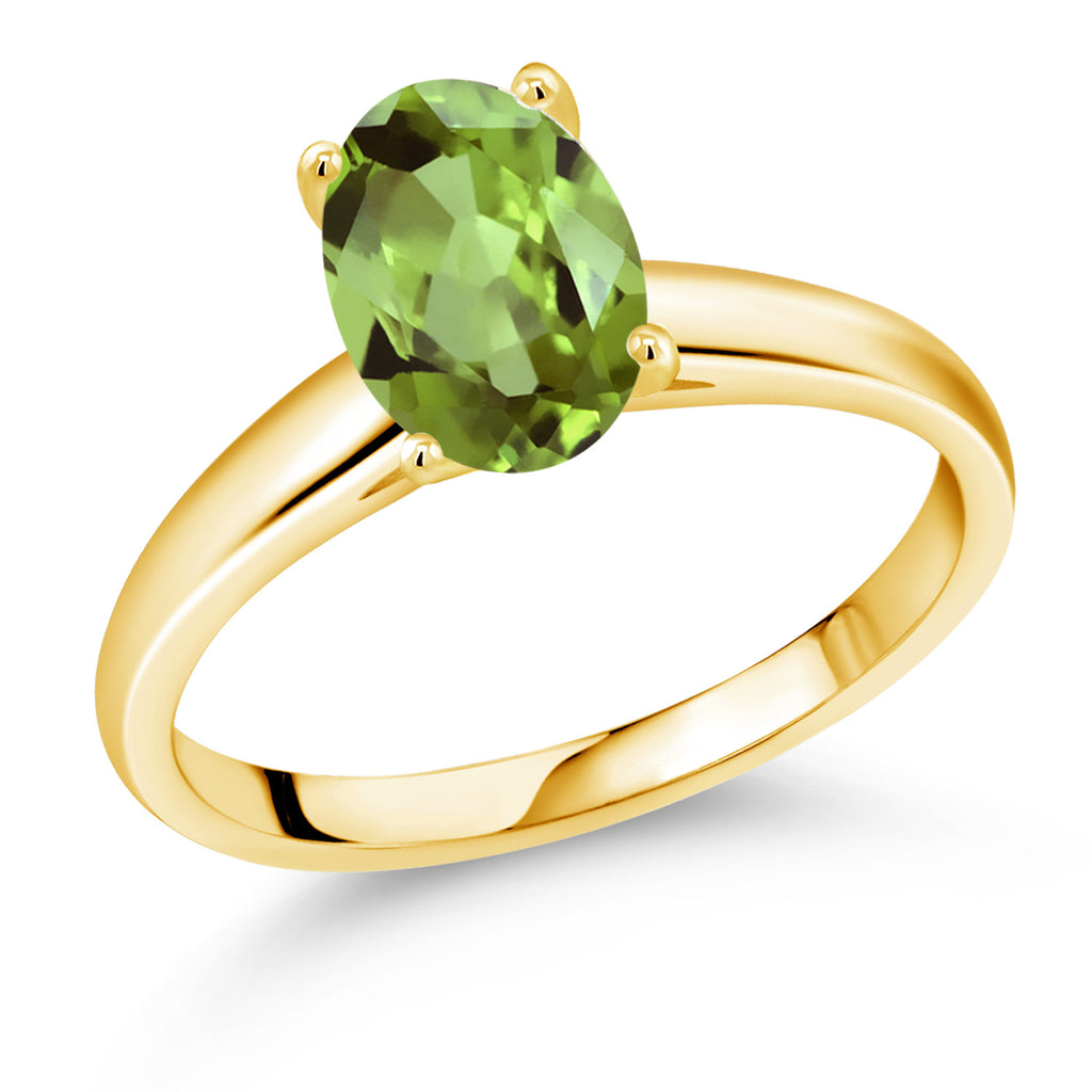 Peridot - August_5_Ring in 10K Yellow Gold