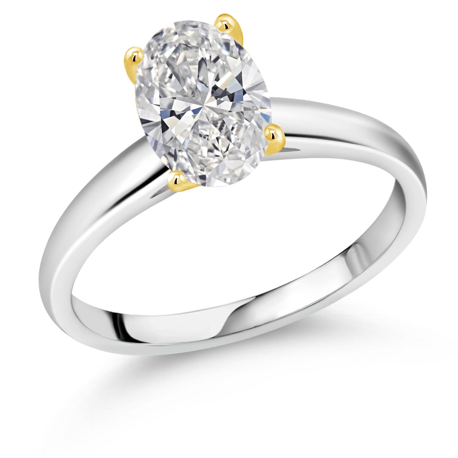 Ring in 925 Sterling Silver and 10K Yellow Gold