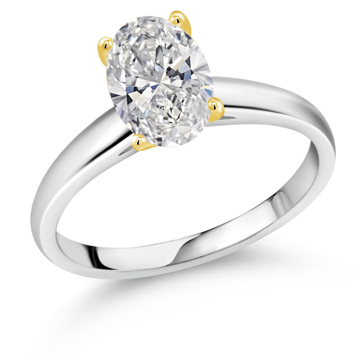 Ring in 925 Sterling Silver and 10K Yellow Gold