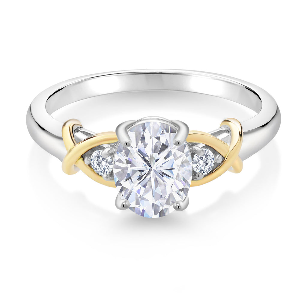 Ring in 925 Sterling Silver and 10K Yellow Gold