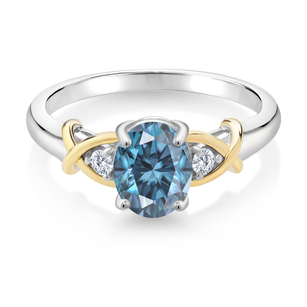 Ring in 925 Sterling Silver and 10K Yellow Gold