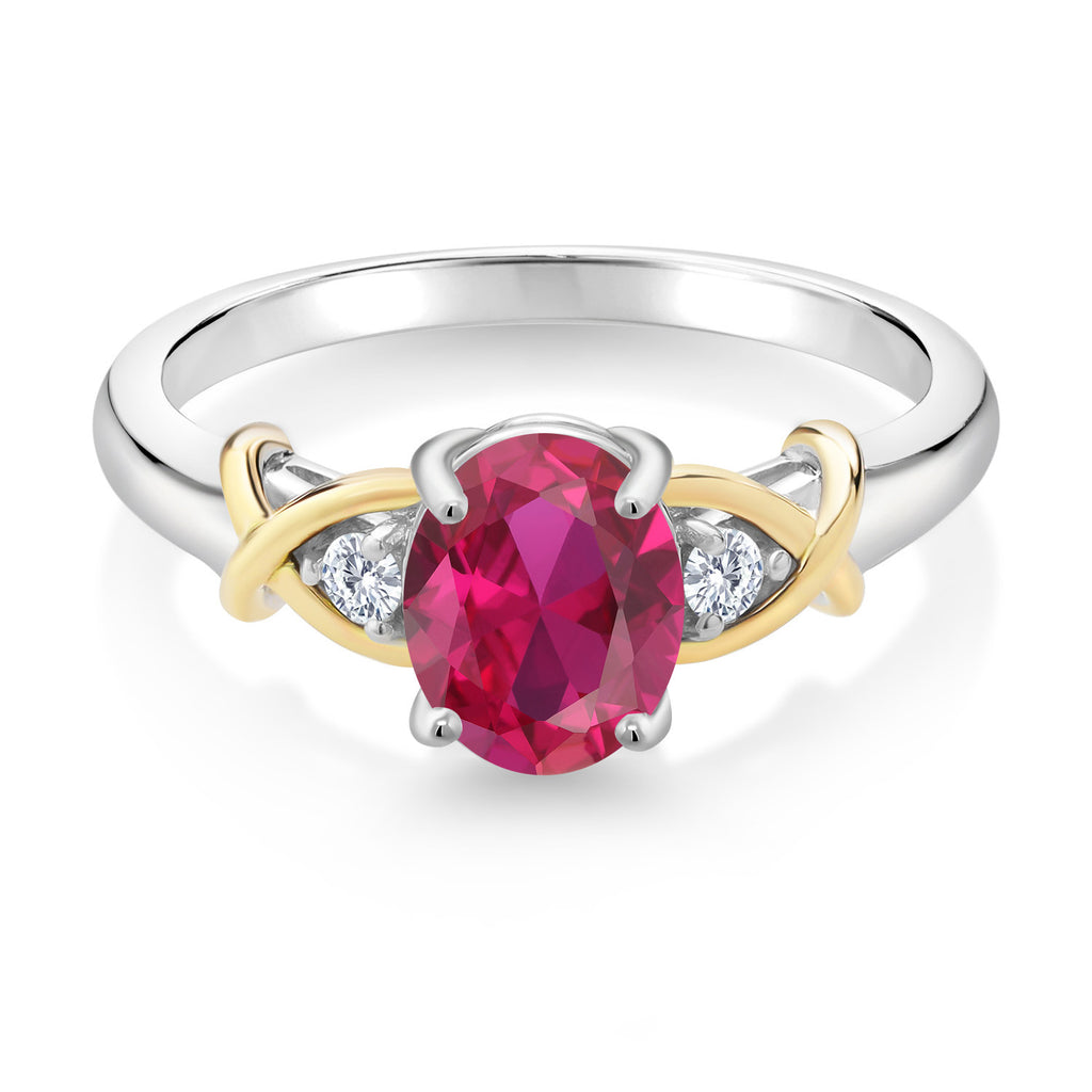 Ring in 925 Sterling Silver and 10K Yellow Gold