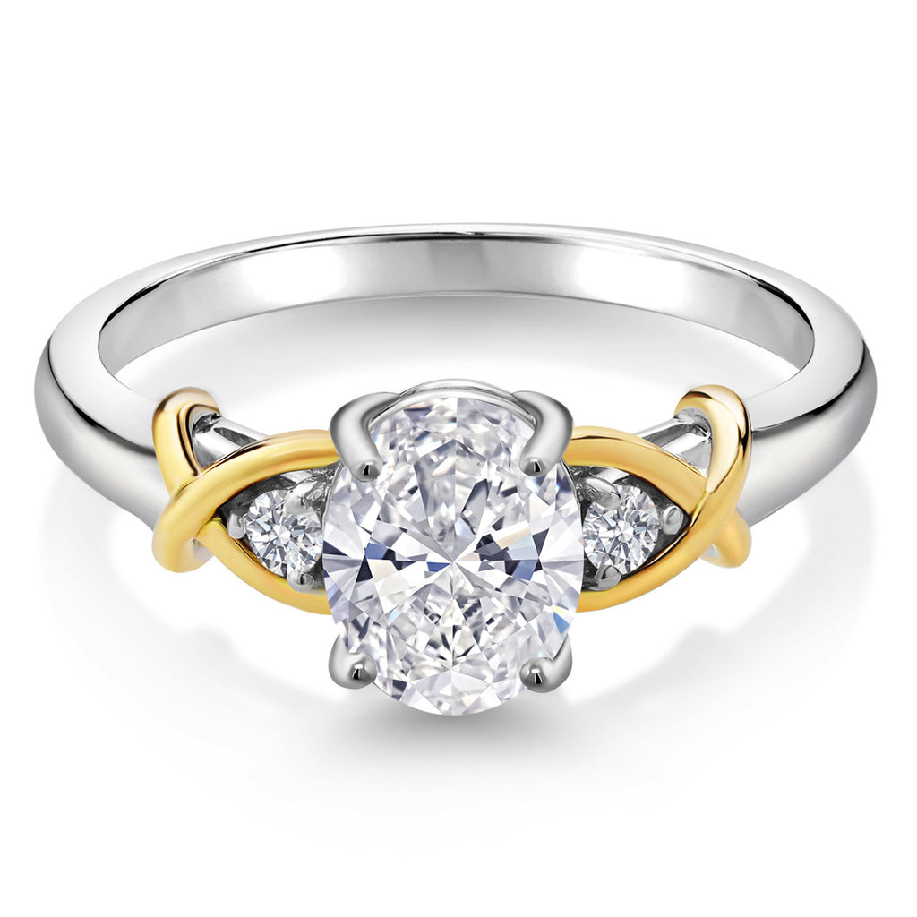 Blue Sapphire - September_7_Ring in 925 Sterling Silver and 10K Yellow Gold