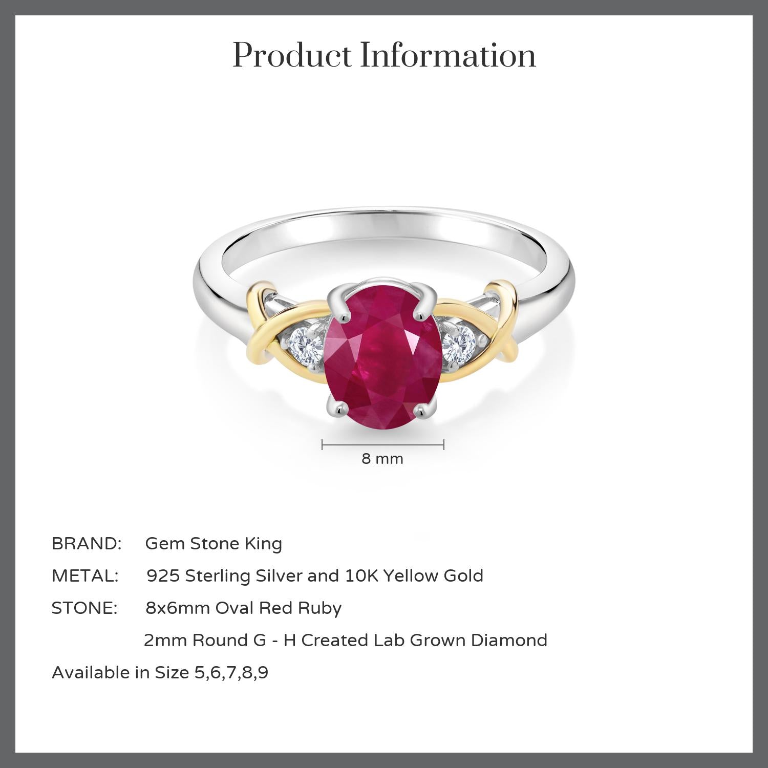 Ring in 925 Sterling Silver and 10K Yellow Gold