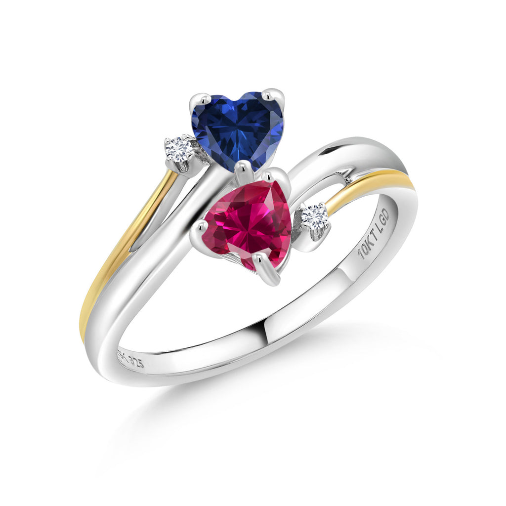 5_Ring in 925 Sterling Silver and 10K Yellow Gold