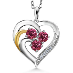 Pendant in 925 Sterling Silver and 10K Yellow Gold