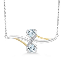 Pendant in 925 Sterling Silver and 10K Yellow Gold