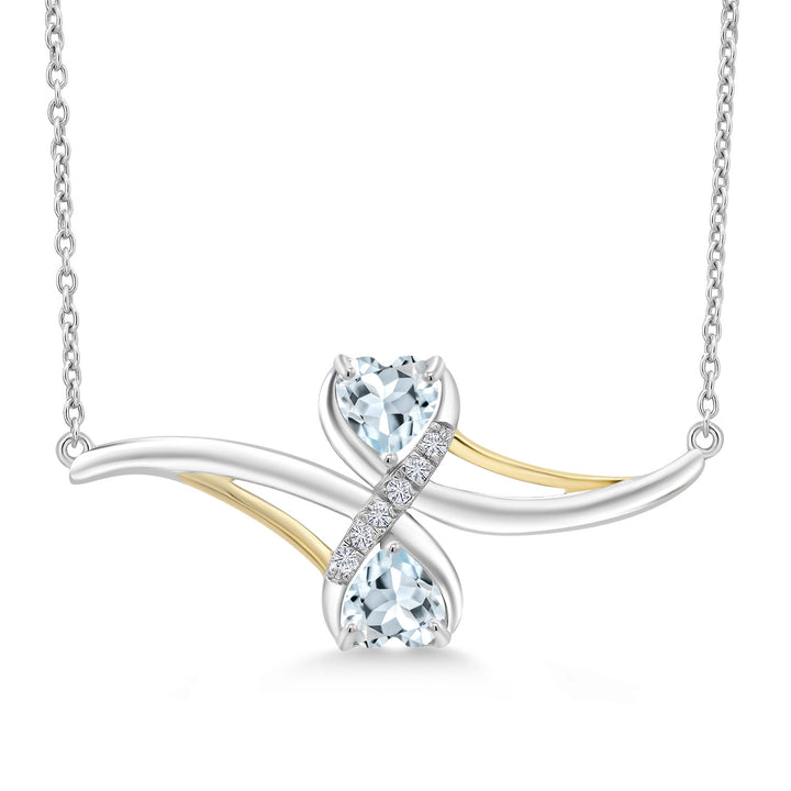 Pendant in 925 Sterling Silver and 10K Yellow Gold