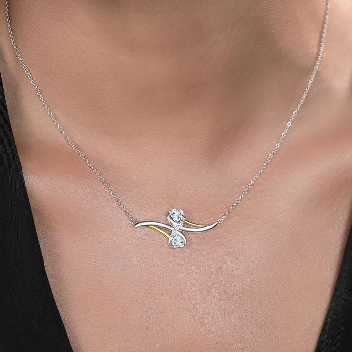 Pendant in 925 Sterling Silver and 10K Yellow Gold