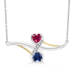 Pendant in 925 Sterling Silver and 10K Yellow Gold