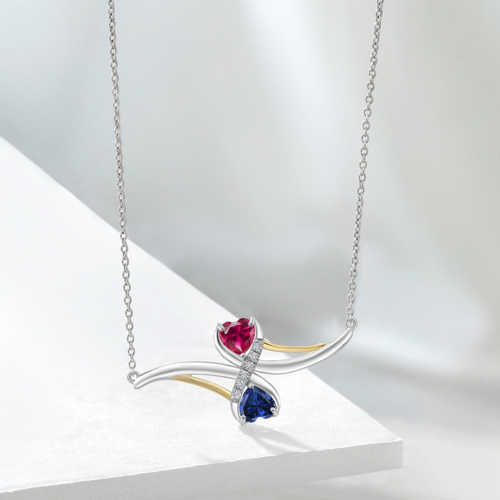 Pendant in 925 Sterling Silver and 10K Yellow Gold