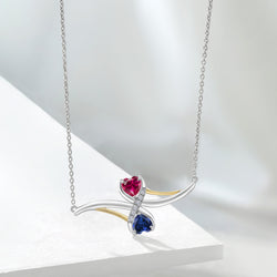 Pendant in 925 Sterling Silver and 10K Yellow Gold