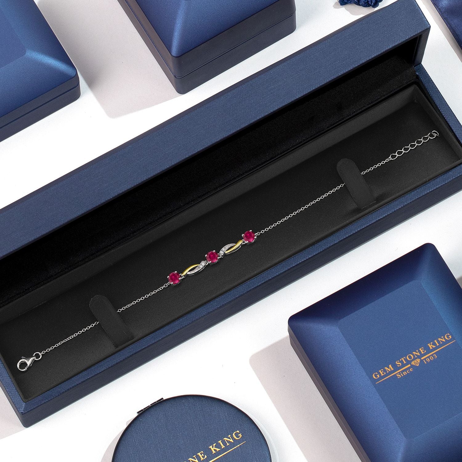 Bracelet in 925 Sterling Silver and 10K Yellow Gold