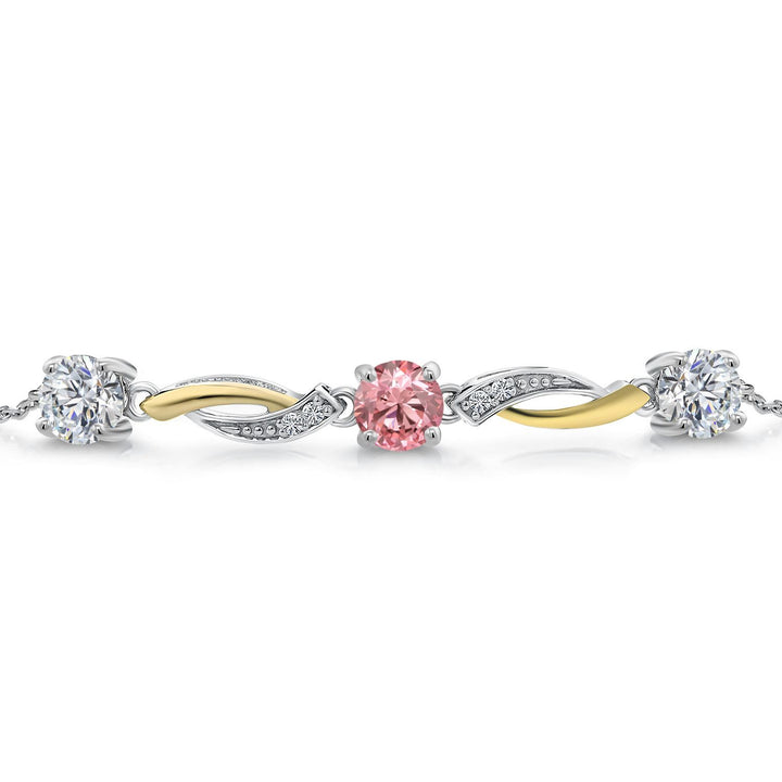 Bracelet in 925 Sterling Silver and 10K Yellow Gold