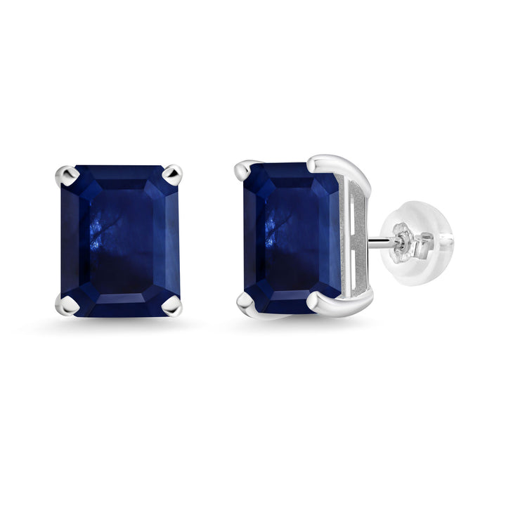 Sapphire - September_Earrings in 14K White Gold