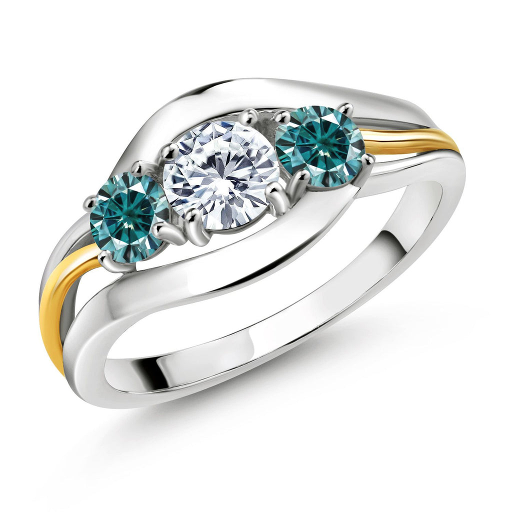 6_Ring in 925 Sterling Silver and 10K Yellow Gold