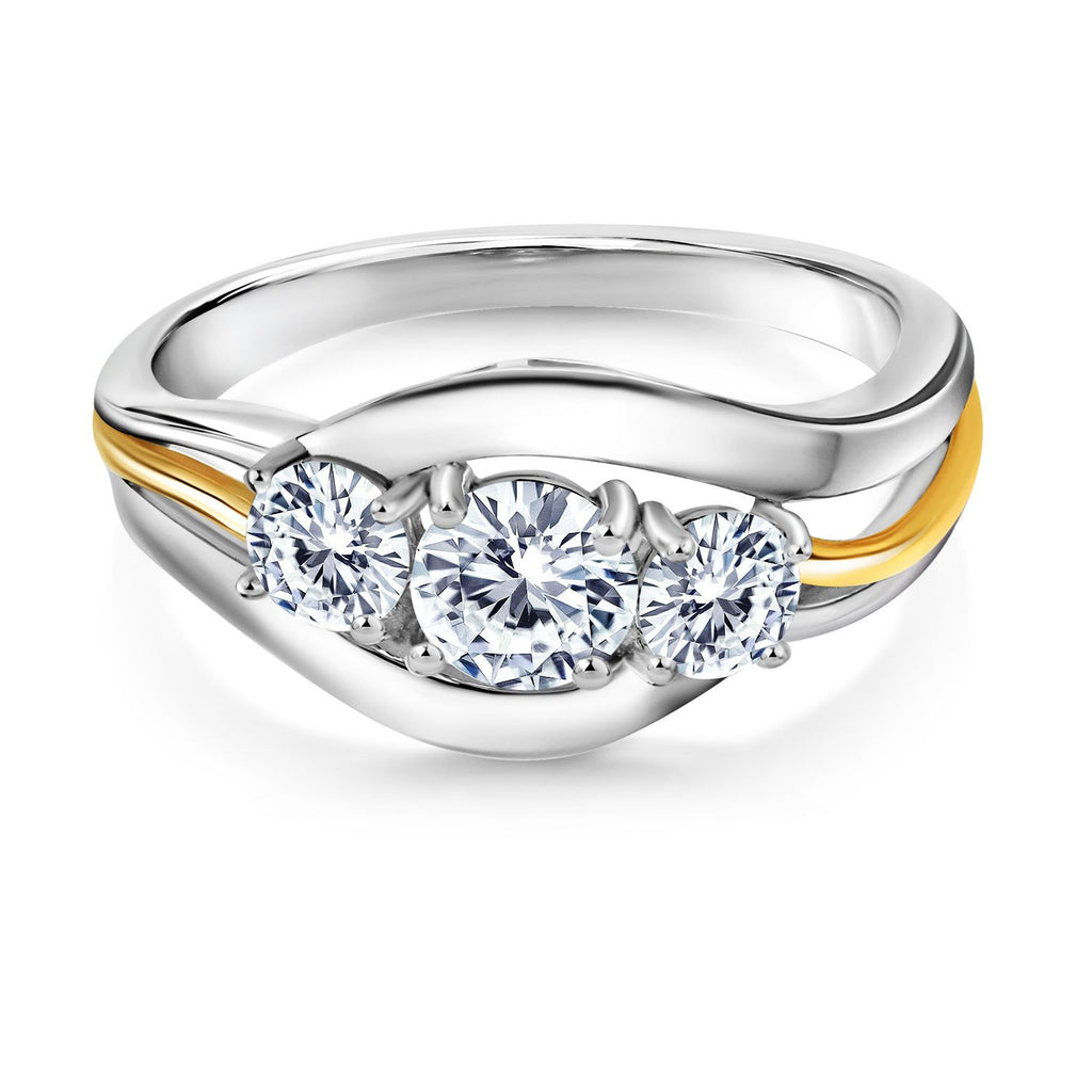 Onyx - December_9_Ring in 925 Sterling Silver and 10K Yellow Gold