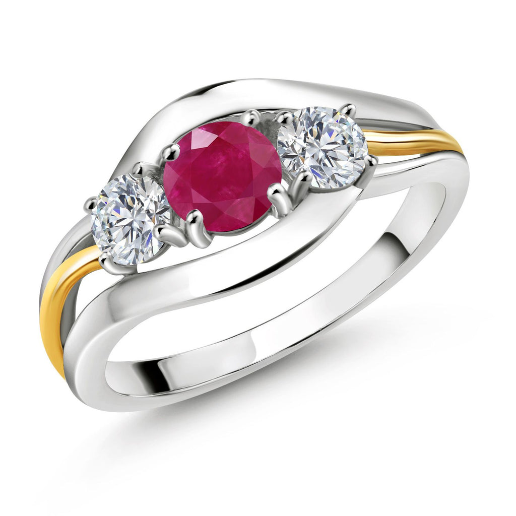 8_Ring in 925 Sterling Silver and 10K Yellow Gold