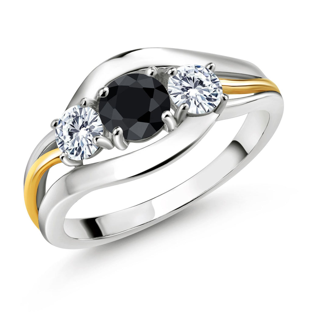7_Ring in 925 Sterling Silver and 10K Yellow Gold