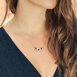 Necklace in 925 Sterling Silver and 10K Yellow Gold