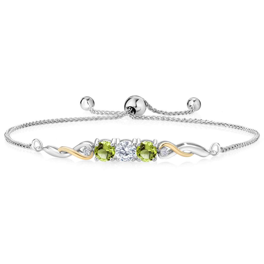 Lab Grown Diamond_Bracelet in 925 Sterling Silver and 10K Yellow Gold