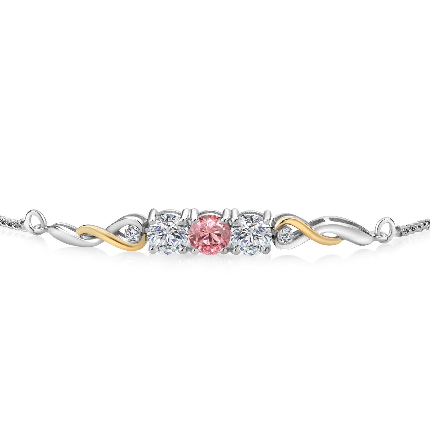 Bracelet in 925 Sterling Silver and 10K Yellow Gold