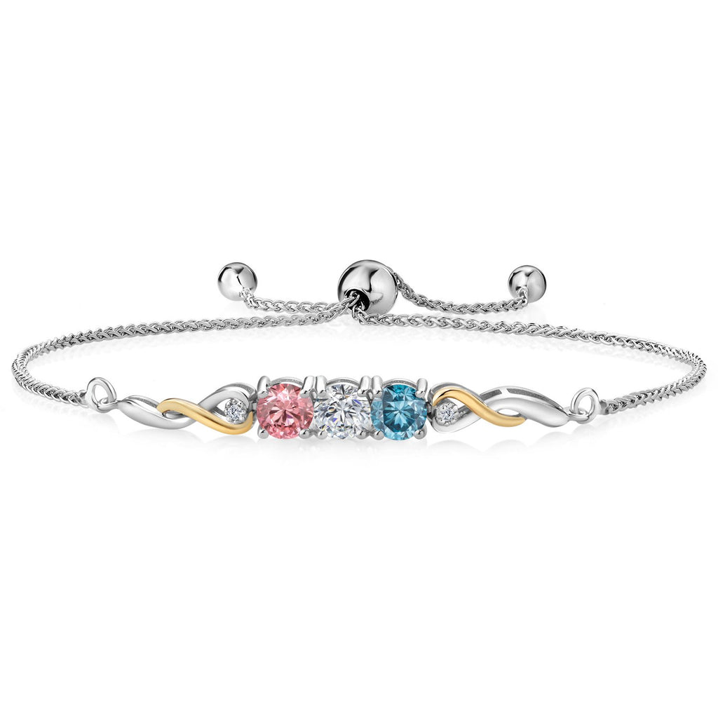 Bracelet in 925 Sterling Silver and 10K Yellow Gold
