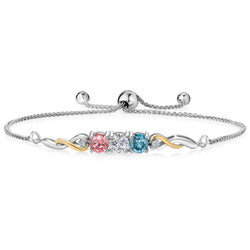 Bracelet in 925 Sterling Silver and 10K Yellow Gold
