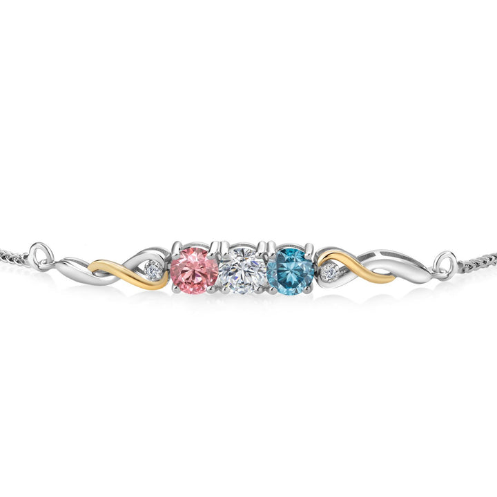 Bracelet in 925 Sterling Silver and 10K Yellow Gold