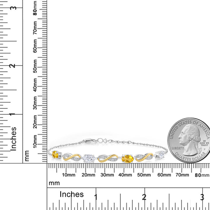 Bracelet in 925 Sterling Silver and 10K Yellow Gold