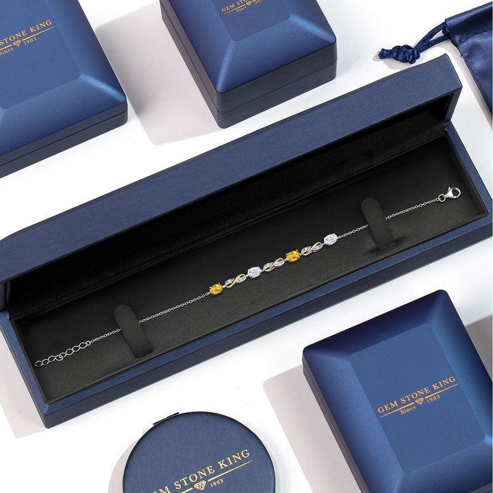 Bracelet in 925 Sterling Silver and 10K Yellow Gold